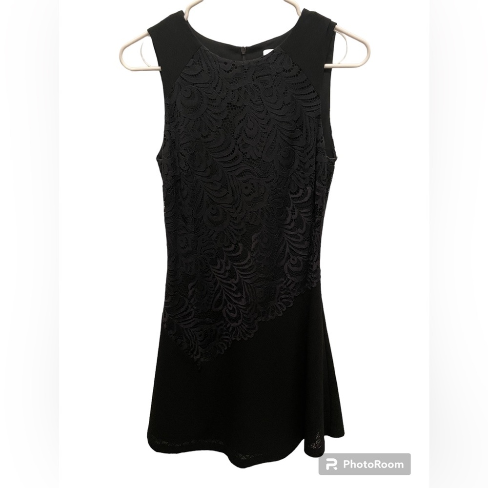 STUNNING Sandro Black Lace Mini Dress